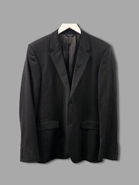 CALVIN KLEIN COLLECTION Black Wool Blazer Jacket Suit Jacket